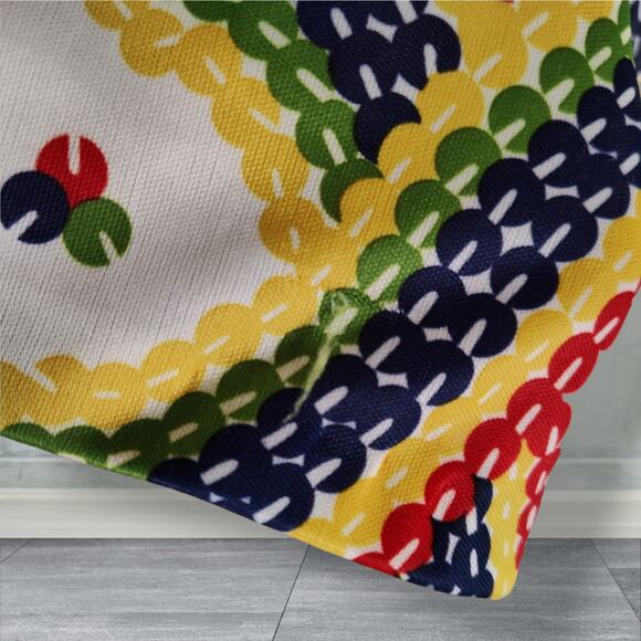 Vintage 70s Lily Dache Rainbow Print Disco Top Oversized XL–2X Pride Style - Picture 9 of 13